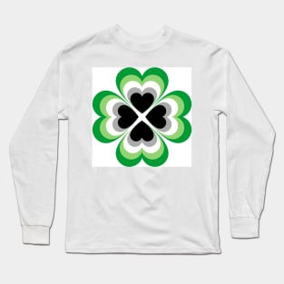 Aro clover hearts Long Sleeve T-Shirt